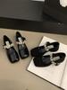 Sapatos Pretos de Salto Alto Estilo Francês para Mulheres, Novo Modelo 2026, Sapatos Elegantes de Couro Mary Jane para Primavera, Outono e Inverno