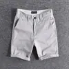 Shorts casuais da marca da moda, calças casuais lavadas, calças médias da moda juvenil, calças curtas slim masculinas de verão combinando, calças curtas finas
