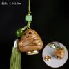 Sândalo Verde Esculpido Vintage Oco Sachê Acessórios Chaveiro Corrente de Celular Bolsa de Carro Acessórios Pingente Hanfu Natural