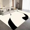 Alfombra de estilo nórdico moderna y sencilla para sala de estar, sofá, mesa de centro, habitación del hogar, alfombra adaptable para dormitorio completo y mesita de noche