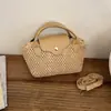 Bolsa de Mão Tendência Transfronteiriça Nova de Verão para Mulheres, Bolsa de Bolinho Patchwork Simples Retrô, Bolsa de Ombro, Bolsa Transversal