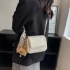 Bolso cuadrado pequeño de moda de celebridades de Internet, bolso cruzado combinable, nuevo bolso de hombro sencillo de estilo occidental para mujer de otoño 2022