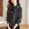 Suéter de punto de lujo ligero para mujer, perfecto como capa interior o para llevar solo, novedad de invierno 2026, hermoso top básico