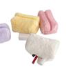 No Compres la Serie del Arrepentimiento ~ ins Macaron Peluche Estuche para Lápices Bolso de Mano Portátil Dulce Suave Ceroso Bolsa de Cosméticos Estuche para Lápices