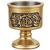 Latón para copa de vino Guan Gong para vidrio Copa de agua para el Salón de Buda para juego de Buda para taza de té Copa de agua para suministros de adoración Venta al por mayor de fábrica