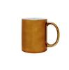 Taza de Cerámica Dorada Electrochapada Taza Recubierta Taza Dorada y Plateada para Sublimación Taza de Transferencia Térmica Venta al por Mayor Taza Lisa de Colores
