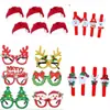 Gafas de decoración navideña traje festivo adulto niños regalo de Navidad suministros para fiestas accesorios para fotos