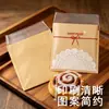 Bolsa de Papel Kraft Europeo a Prueba de Aceite para Croissant, Tostada, Sándwich, Comida, Empaque Triangular Transparente