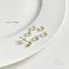 Tapas para Orejas de Plata de Ley Chapadas en Oro de 14K, Tapones para Orejas, Tapones para Orejas Suaves de Silicona, Aretes Dorados y Plateados, Accesorios para Joyería DIY