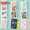 Atacado de Papelaria Caderno Costurado A5 Desenho Animado Criativo Caderno Espiral A7 Caderno B5 Bloco de Notas Material Escolar Caderno Atacado