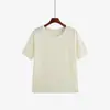 Suéter de Punto para Mujer Talla Grande Cuello Redondo Manga Media Otoño 2026 Talla Grande Holgado Simple Capa Interior Top Básico 25098
