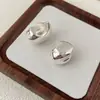 Pendientes Grandes con Forma de Corazón Hueco Estilo Europeo y Americano Transfronterizos, Pendientes de Moda Versátiles Exagerados Tridimensionales Simples para Mujer