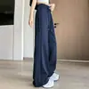Roupas Femininas 26 Verão Novo Calça Esportiva de Yoga Cintura Alta Perna Reta Fina Casual Emagrecedora Boca de Sino Comprimento Total para Mulheres