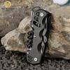 Cuchillo multifuncional para exteriores Cuchillo del ejército suizo portátil para supervivencia al aire libre Cuchillo plegable abridor de botellas herramienta combinada edc