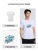 Camiseta Blanca de Verano de Corte Regular para Tallas Grandes, Top Deportivo de Seda Helada de Manga Corta, Camiseta de Secado Rápido de Lujo al Por Mayor, Hecho a Medida para Hombre