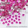 Acessórios de Joias em Formato de Coração de Pêssego de 4mm Joias DIY Diamante Decorativo Nail Art Diamante Usável Nail Art Joias Estilo Quente Atacado