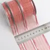 Estilo Coreano Poliéster Seda Brillante Gasa de Nieve Cinta Lazo DIY Accesorios para el Cabello Accesorios Cinta Caja de Regalo de Boda Cinta para Empaque de Flores