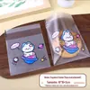 Nova Sacola de Embalagem para Doces Floco de Neve Desenho Animado, Saco Autoadesivo Auto-Selante, Sacola para Biscoitos Cranberry, Sacola para Leite Assado com Tâmaras