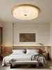 Lámpara de Techo para Dormitorio Estilo Medieval de Gama Alta Simple Americana Retro Nogal Hogar Súper Brillante Protección Ocular Lámparas para Sala de Estudio