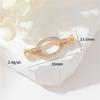 Collar Zhongxing 14k Oro Verdadero Micro-incrustado Zirconio Hebilla de Conexión Cabeza Hebilla de Perla Cabeza Hebilla Cuerda de Tracción en Espiral Accesorios DIY Hechos a Mano
