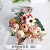 Flores Artificiales, Brotes de Té Estilo Europeo, Rosas de Té, Flores Artificiales, Flores Decorativas, Rosas Acabado de Alta Gama, Arreglos Florales de Boda