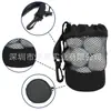 Bolsa de golfe bolsa de malha de poliéster bolso com cordão bolsa de armazenamento de grande capacidade com gancho bolsa para pendurar