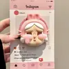 Lindo Dibujo Animado de Bebé Llorando de Silicona Adecuado para Soporte Magnético Magsafe con Fuerte Adsorción y Airbag Retráctil para Escritorio para Mujeres