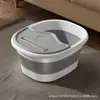 Balde para banho de pés dobrável, lavatório para pés doméstico sobre a panturrilha, balde portátil para lavagem de pés para banho de pés frio, dormitório estudantil