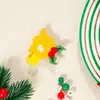 Accesorios para el cabello navideños transfronterizos europeos y americanos para niños, pinzas para el cabello de árbol de Navidad tejidas para vacaciones, para niñas y niñas pequeñas, pinzas para el cabello para flequillo lateral