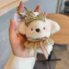 Mini Pelúcia Fofa Transfronteiriça Vestindo um Vestido 3 polegadas Pingente de Mochila Casal Cachorrinho Boneco Chaveiro Cão Yading