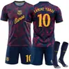 2627 Jersey Conmemorativo Sport Barcelona Local Kit de Fútbol Liga de Campeones Número 10 Yamal Messi Conjunto Nuevo