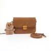 Marca Coreana de Nicho 2026 Nueva Bolso Cruzado para Mujer con Acabado de Alta Gama, Bolso Pequeño Cuadrado de Lujo Ligero para Viajar, Bolso Vintage para Mujer