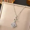 Collar para Mujer Estilo Coreano Circonita Geométrico Nicho Nuevo Diseño Temperamento Versátil Cadena para Clavícula de Acero de Titanio Joyería Que No Se Desvanece