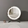 Tocador Espejo Ajustable LED Espejo de Maquillaje con Luz Giratorio 360 Grados Dormitorio Femenino Espejo de Maquillaje de Relleno de Luz