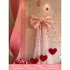 Conjunto de Decoração de Ambiente para Quarto de Casamento Rosa 2025 para o Quarto da Noiva com Personagem Dupla Felicidade Placa de KT, Laço e Balões