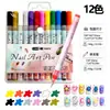 Dropshipping Pluma de Arte de Uñas de Celebridad de Internet Colorida Estudiante Niños Graffiti Pintura de Color DIY Seguro Impermeable Protección Solar Pluma Marcadora