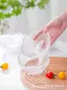 Leweishi Tazón de Loto Juego de Dos Piezas Creativo Fresco Vidrio Tazón para Ensalada de Frutas Tazón de Postre Regalo para el Hogar Venta al por Mayor