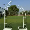 Accesorios de Boda Cuerno de Toro Cuerno de Oveja Flor de Puerta Marco de Arco de Arte Nuevo Estilo Decoración Marco Guía de Camino Hierro Forjado Boda al Aire Libre
