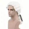 Chapéu de Advogado Juiz Estilo Retro Europeu e Americano Transfronteiriço Peruca Cosplay de Fibra de Alta Temperatura com Rabo de Cavalo Cacheado Branco