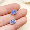 Aleación Esmalte de Goteo de Aceite Cuenta Nube Accesorios DIY Materiales Estilo Antiguo Hanfu Pulsera Pasador Accesorios con Agujero