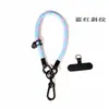 Lanyard Colorido de Moda para Teléfono Colgante Antiperdida Unisex Cuerda Corta con Pinza Trasera Adorno Colgante Cruzado para Montañismo al Aire Libre