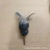 Bola de Pelo de Conejo Real Natural Pura, Palo de Juguete para Masticar con Pluma de Matatabi, Duradero y Resistente a Mordidas, Juguete de Estimulación para Entretenimiento Propio de Gatos para Aliviar el Aburrimiento