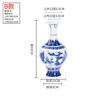 Cerâmica Jingdezhen Porcelana Azul e Branca Antiga Vaso Arranjo de Flores Estilo Chinês Novo Moderno Decorações Ornamentos para Sala de Estar da Casa
