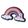 Dibujos animados lindo rosa Barbie PVC goma blanda hebilla decorativa desmontable agujero zapatos zapatos zapatos de flor hebilla de zapato transfronterizo DIY accesorios