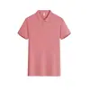Nova Camisa Polo Social com Gola Lapela Manga Curta Roupa de Trabalho Bordado Personalizado Impressão Camisa Polo Publicitária para Feira de Negócios