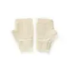 Nueva colección otoño/invierno 2026: Guantes de punto de cachemira de color liso, diseño unisex, con un patrón trenzado y estilo de medio dedo, que proporcionan calidez y protección contra el frío