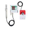 Sensor de velocidad del viento en conducto LED alarma de ausencia de viento en conducto Transmisor de monitoreo de conducto 485 Instrumento de visualización de brisa