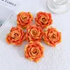 Flores de Rosa Artificiales de Alta Gama con Bordes Rizados, Cabezas de Rosa para Decoración de Bodas, Arte Floral, Arreglos de Pared de Flores, Materiales Hechos a Mano para DIY