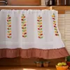 Serie de Cortinas de Café Transfronterizas Estilo Americano Coreano Pequeña Fresca Pastoral Cocina de Campo Lavabo de Baño Bloqueo Decoración