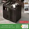 Mesa de té móvil, mesa de té pequeña, gabinete de té para el hogar con ruedas, carrito de té, mesa de té Kung Fu, tetera, juego de bandeja para juego de té integrado